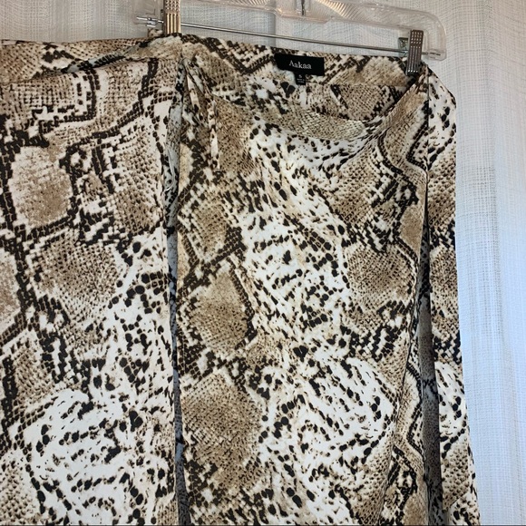 Snake / python print wrap maxi skirt NWT - Picture 10 of 12